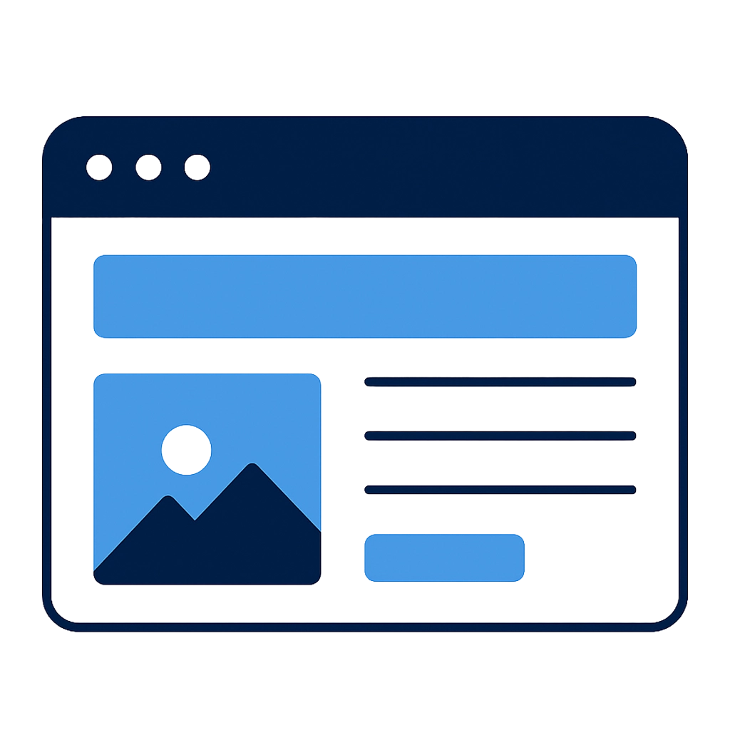 Website builder interface